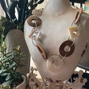 Funky Chunky Geometric Statement Necklace